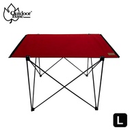 【Outdoorbase】極輕量7075航太級納米鋁合金輕量桌(迷你拼接桌 露營桌 單人桌 蛋捲桌-夕陽紅