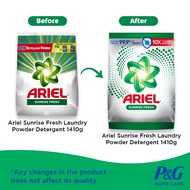 [BUNDLE] Ariel Powder Detergent Sunrise Fresh 1410g x 2 (Laundry Detergent, Laundry Powder)