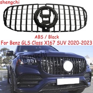 GLS X167 GT Style Grille For Mercedes Benz GLS Class X167 SUV GLS450 GLS580 GLS450d Front Bumper Gri