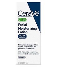 CeraVe Facial Moisturizing Lotion PM 2/3 oz (60/89ml) Face Moisturizer for Night time Use
