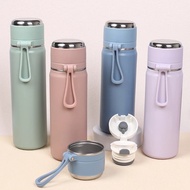 Stainless Steel Thermos Bottle 500ml/16.9oz And 600ml/20oz Vacuum Insulated Water Bottle With Handle