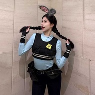 Tt Kuneho Lalaki Opisyal Ng Pulis "Judy Cosplay Judy Costume Adult Female Uniform Pants Halloween