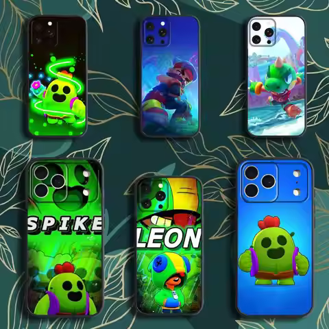 S-Stars L-Leon Game Phone Case For iPhone 17,16,15,14,13,12,Pro,Max,Plus,E,SE4,Air,Mini Black Soft B