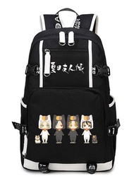 WANHONGYUE Natsume Yuujinchou Anime Backpack Rucksack Laptop Book Bag Casual Dayback Black-13