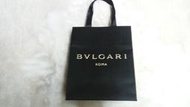 BVLGARI 寶格麗－黑色緞面 LOGO手提紙袋 $250