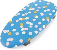 Minky Homecare Therma-Lite Space Saver Table Top Ironing Board (27.5 x 13.3 inches) Lightweight, Compact, Flat-Folding Feet, Steam Iron Table. Ideal for Condos &amp; Trailers, Blue Spots