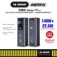 Remax RPP-662 DINBA 140W+22.5W PD+QC Fast Charging Power Bank 25200mAH - Blue (3Months Warranty)