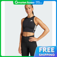adidas | Jn7162 Womens Sleeveless T-Shirt Top Adizero Running Gel Pocket Crop Top 5