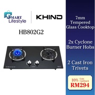 KHIND Built-in Gas Hob [FREE IGNITION BATTERY] HB802G2 / Pensonic PGH-422N / Morgan MBH-SD2112