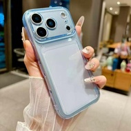 Airbag thickened Clear Photo Frame Jelly Fans Soft Case for IPhone 17 16 13 14 15 12 11 Pro Max Plus