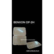 Benxon Ops 2H [100pcs]/Ops L02H (LOCK) [50pcs],Bakery Disposable Plastic Clear / Bekas Kuih/Plastic 
