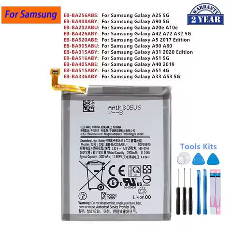 Brand New Battery For Samsung Galaxy A25 A32 A90 5G A20e A10e A5 2017 Edition A80 A31 2020 Edition A
