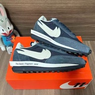 Fragment Design x Sacai x Nike LDWaffle "Blackened Blue" 三方聯名華夫鞋 navy blue藏藍色