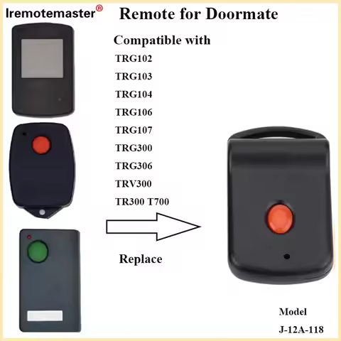 8 Dip Switch Remote For Doormate Tiltamatic TRG107 T700 TRG-306 TRG102 Garage Door Remote Control 30