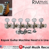 RM Kapok Guitar Machine Head 6 in Line Guitar Tuning Peg Guitar Tuner Peg Gitar Akustik Kapok Gitar 