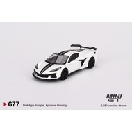 1:64 MINI GT MODEL - Chevrolet Corvette Z06 2023 Arctic White