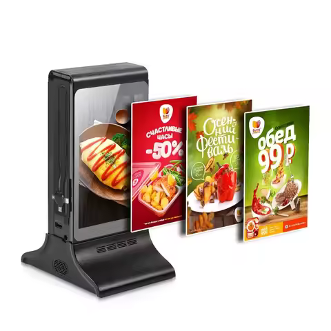 835E WiFi Android 7 Inch Kiosk Tabletop Digital Signage Cafe Table Order Menu Holder Displays Restau