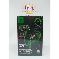Plextone G20 Mark III Heavy Bass Magnetic Hammerhead  Gaming Earphones Headset