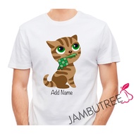 Personalised Custom Add Name Jambutree Ketupat Hari Raya Aidilfitri Eid Mubarak T-Shirt Kucing Tshirt Tee Baju Nama