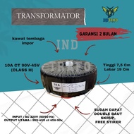 10 Ampere CT 90V-45V Donut Toroid Transformer