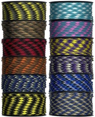 Fashion Lab Paracord 550 12 Colors 12 Spools Kit for Bracelet Making and Survival 960 ft 7 Strands