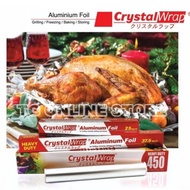 Crystal Wrap Heavy Duty Aluminium Foil / BBQ Food Wrapping / Baking Foil / Catering Foil / Aluminium