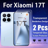 1-2 Pcs Xiaomi 17T Transparent bezel-less Tempered Glass Screen Protector For Xiaomi 17T Redmi Note 