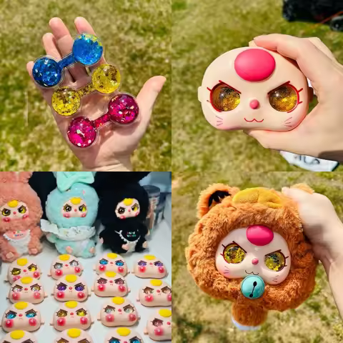 Baby Three 100% Medium Face Flowing Sand Eyes All-Over Flowing Sand Design Lily Rabbit Town 100-Piec