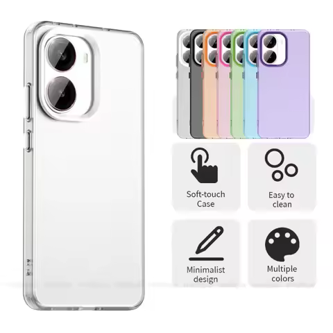 For Poco X7 Pro Case Cover Xiaomi Poco X7 Pro Capas Shockproof Transparent Colour Bumper Frosted Mat