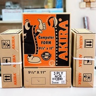 AKIRA 3ply Computer Form / Computer Paper 250fans (w/w/w) dot matrix paper / Computer Form 3 Ply 250