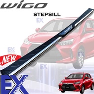 Toyota Wigo 2023-2024 OEM Thailand High Quality Rear Stepsill/ Rear Bumper Guard Black Chrome step s