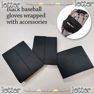 LETTER Softball Glove Fastener Tape, Elastic Black Baseball Glove Wrap, Baseball Exercise Baseball F