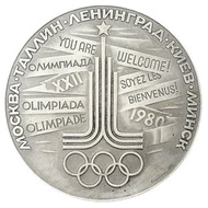 Participation Medal Olympic Games Moscow 1980 LENINGRAD City Olympic Football