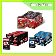 Halls XS Sugar Free Outer Family Range (23's x 12) COLA CHILL / WATERMELON / MENTHOLYPTUS