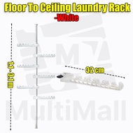 Laundry Hanging Pole | Floor to Ceiling Pole 3.1M | Floor to Ceiling Clothes Rack | Hook Pole |  Adjustable Clothes Drying Hanger Rack with Floor To Ceiling Tension Pole