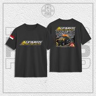 Indonesian Alfarizi Bus Mania T-Shirt The Charm of Fish Monument Bus