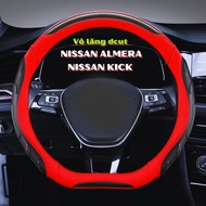 Nissan KICK, ALMERA Car Steering Wheel Cover Dcut Steering Wheel Cover Model Sporty Style, Firm Stee