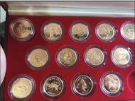 高價收購香港金幣全套精裝十二生肖（1976-1987年）英女王金幣