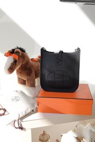 Hermes Mini Evelyne 黑 銀 全新