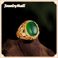 แหวนทอง ลายโปร่งรอบวง 96.5% คละลาย น้ำหนัก (0.6 กรัม) ทองแท้ มรกตทองธรรมชาติอาเกตออกเปิดแหวนปรับ สิน