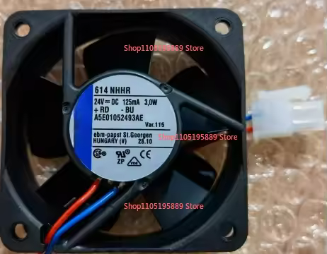 614NHHR 614 N/2HH For DC 24V 3.0W 2-wire 3-wires 60x60x25mm Server Square Fan