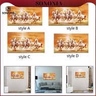 [SONONIA] 7 Running Horses Wall Decor Gift Animal Posters for Farmhouse Office Bedroom