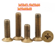 [HJX] Brass Screw Phillips Countersunk Screw M2M2.5M3M4M5M6M8 Brass Flat Head Phillips Screw Machine