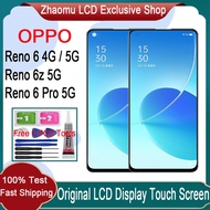 Original AMOLED OPPO Reno 6 4G Reno 6 5G Reno 6z 5G Reno 6 Pro 5G LCD Display Touch Screen Replaceme