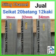 12Feet(20pcs-80pcs) Plaster Siling Channel / c channel (Ceiling)/ Besi Siling Gantung / Besi Ceiling