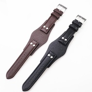 22mm Black Brown Genuine Men Leather Watch Strap For Fossil Ch2564 Ch2565 Ch2891ch3051 Wristband Tra