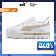 PUMA EVOLUTION - รองเท้าผ้าใบผู้หญิง Mayze Womens Sneakers สีขาว  - 38198302