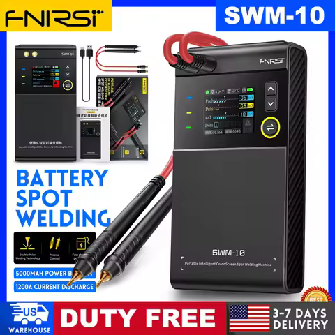 FNIRSI SWM-10 Portable Battery Spot Welder DIY Mini Welding Machine 18650 Battery Pack Welding Tool