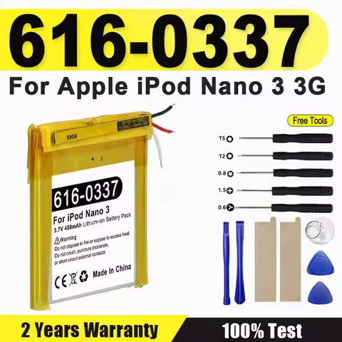 616-0337 Replacement Battery For Apple iPod Nano 3 3G 3rd 3Gen Generation 3TH MP3 A1236 Nano3 Bateri