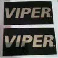 VIPER ALARM LC3 2 WAY MIRROR DECAL CUSTOM STICKER GLOSS BLACK CHROME AUTHENTIC